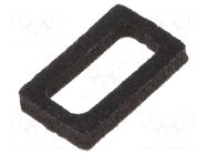 Profile gasket; Mini Universal MATE-N-LOK; 4.14mm; PIN: 2; black TE Connectivity