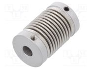 Coupling; Ø1: 6mm; Ø2: 6mm; aluminium,stainless steel; -30÷120°C KÜBLER