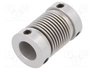 Coupling; Ø1: 8mm; Ø2: 6mm; aluminium,stainless steel; -30÷120°C KÜBLER