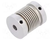 Coupling; Ø1: 6mm; Ø2: 6mm; aluminium,stainless steel; -30÷120°C KÜBLER