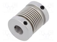 Coupling; Ø1: 10mm; Ø2: 10mm; aluminium,stainless steel; -30÷120°C KÜBLER