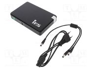 Power supply: router UPS; 15W; Uin: 90÷264V; 160x105x28mm; 8800mAh IPS