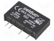 Relay: solid state; SPST-NO; Ucntrl: 4÷30VDC; 5A; 12÷460VAC CELDUC