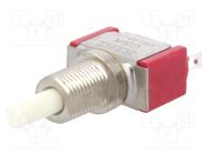 Switch: push-button; Pos: 2; SPDT; 6A/120VAC; 5A/28VDC; ON-ON; THT C&K