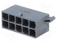 Connector: wire-board; socket; male; Mega-Fit; 5.7mm; PIN: 10; 23A 