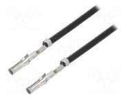 Cable; Standard .062" female; 0.15m; 18AWG MOLEX