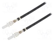 Cable; SABRE male; Len: 0.3m; 16AWG; Contacts ph: 7.5mm MOLEX