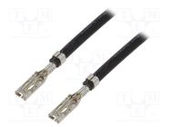 Cable; SABRE female; Len: 0.15m; 16AWG; Contacts ph: 7.5mm MOLEX