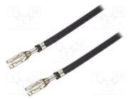 Cable; SABRE female; Len: 0.3m; 16AWG; Contacts ph: 7.5mm MOLEX