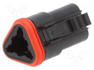 Connector: automotive; ML-XT; female; plug; for cable; PIN: 3; black MOLEX