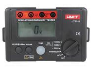 Meter: insulation resistance; LCD; (2000); VAC: 30÷600V 