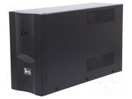 Power supply: UPS; 1.2kW; 2kVA; Uin: 173÷265V; 125x380x220mm; 9Ah IPS