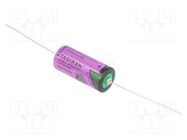 Battery: lithium (LTC); 2/3AA; 3.6V; 1600mAh; non-rechargeable 