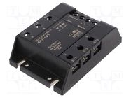 Relay: solid state; 75A; Uswitch: 24÷240VAC; 3-phase; -30÷80°C; SR3 AUTONICS