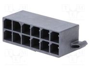 Connector: wire-board; socket; male; Mega-Fit; 5.7mm; PIN: 12; 23A 