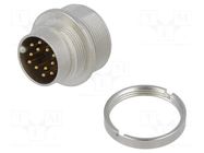 Connector: M16; socket; male; PIN: 12; 3A; 60V; soldering; IP68 LUMBERG