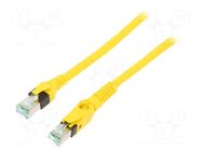 Patch cord; S/FTP; Cat: 6a; stranded; Cu; 3m; PUR; yellow; 27AWG HARTING