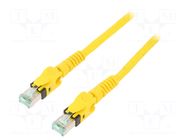 Patch cord; S/FTP; Cat: 6a; stranded; Cu; 3m; PUR; yellow; 27AWG HARTING