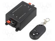 LED controller; dimming function; Ch: 1; 8A; black; -20÷40°C 