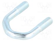 U-bolt; D; 1.25; steel; zinc; Thread len: 18mm; for antenna fixing DROMET