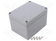 Enclosure: multipurpose; X: 90mm; Y: 115mm; Z: 80mm; ABS; dark grey GAINTA