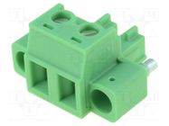 Pluggable terminal block; 5.08mm; ways: 2; straight; plug; female 