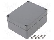 Enclosure: multipurpose; X: 90mm; Y: 115mm; Z: 55mm; ABS; dark grey GAINTA