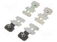 Set of clips; steel; for enclosures; Plating: zinc; 4pcs. SCHNEIDER ELECTRIC