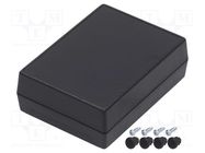 Enclosure: multipurpose; X: 82mm; Y: 111mm; Z: 38mm; ABS; black GAINTA