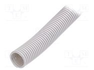 Protective tube; Size: 32; grey; L: 25m; -5÷60°C; with pilot wire 