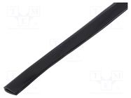 Hole and edge shield; PVC; L: 10m; black; H: 8mm; W: 4.5mm; -30÷70°C KURANT