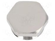 Stopper; M32; 1.5; IP54; brass; Plating: nickel; V-NE-Ms HUMMEL