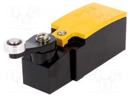 Limit switch; lever R 27mm, plastic roller Ø14mm; NO + NC; 6A EATON ELECTRIC