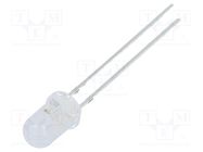 LED; 5mm; blue; blinking,clear body with diffused lens finish OPTOSUPPLY