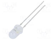 LED; 5mm; RGB; blinking,tricolour; 100°; 3.8÷5V; 20mA; Front: convex OPTOSUPPLY