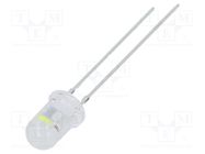 LED; 5mm; white cold; 4200÷5800mcd; 100°; 3÷5V; 20mA; Lens: diffused OPTOSUPPLY