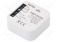 Relay; flush mount; 24VAC; 24VDC; IP20; -10÷55°C; OUT: 250VAC/10A ZAMEL