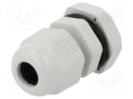 Cable gland; PG7; IP67; polyamide; grey PAWBOL