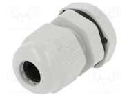 Cable gland; M12; 1.5; IP67; polyamide; grey PAWBOL