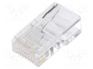 RJ45; plug; PIN: 8; Layout: 8p8c; for cable; IDC,crimped ENCITECH