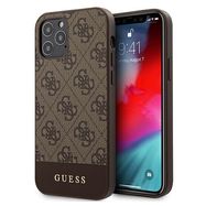 Guess GUHCP12MG4GLBR iPhone 12/12 Pro 6.1&quot; brown/brown hardcase 4G Stripe Collection, Guess