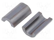 Ferrite: two-piece; on round cable; Ø: 9mm; 96Ω; A: 17.5mm; B: 28.5mm RICHCO