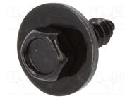 Screw; 10pcs; universal; OEM: 51131823634; L: 15mm; steel; black ROMIX