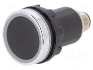 Switch: capacitive; 22mm; black and silver; 10÷30VDC; SCB EMAS