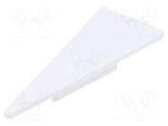 Cap for LED profiles; white; 2pcs; ABS; WALLE12 TOPMET