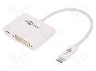 Adapter; Power Delivery (PD),USB 3.0; 0.15m; white; white; 60W Goobay