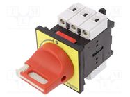 Main emergency switch-disconnector; Poles: 3; 12A; IP65; -20÷50°C 