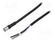 Connection lead; M8; PIN: 4; straight; 2m; socket; 250VAC; -25÷70°C OMRON