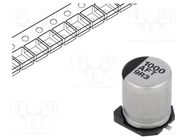 Capacitor: electrolytic; low ESR; SMD; 1000uF; 10VDC; Ø8x10.2mm PANASONIC