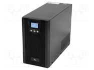 Power supply: UPS; 2.4kW; 3kVA; Uin: 173÷265V; 190x467x335.5mm IPS